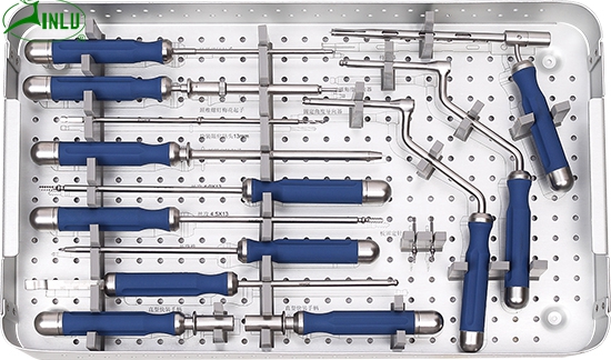 Kit de instrumentos de placa de cervical de cervical de titanio Products con CE con CE