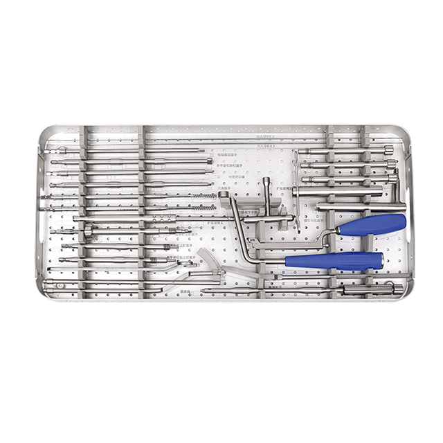Kit de instrumentos de sistema de columna de columna mínimas de alta calidad para ortopedia