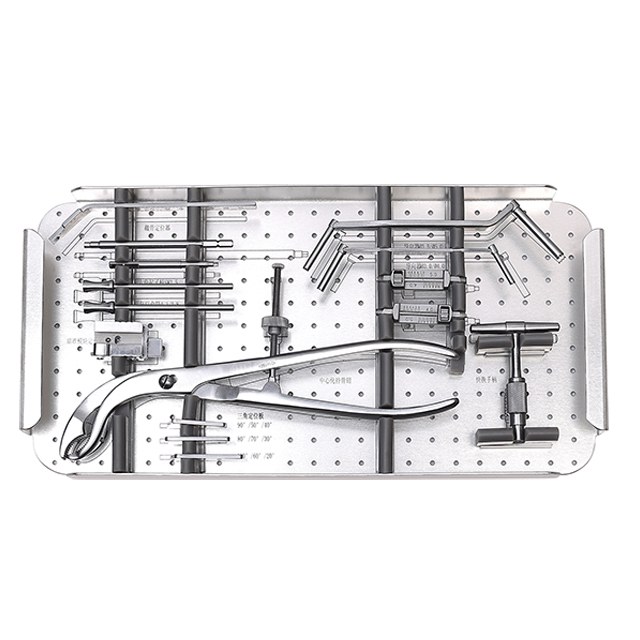 Placa de bloqueo de osteotomía de alta calidad 4.0 y 5.0 Juego de instrumentos quirúrgicos generales