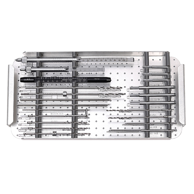 Placa de bloqueo de osteotomía de alta calidad 4.0 y 5.0 Juego de instrumentos quirúrgicos generales